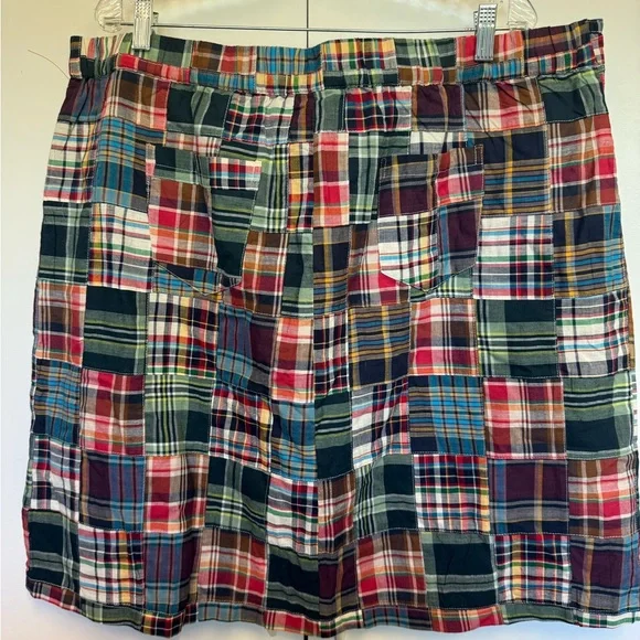 New NorthStyle madras preppy skirt - built in shorts. Summer. Spring. Plaid. - Picture 5 of 7